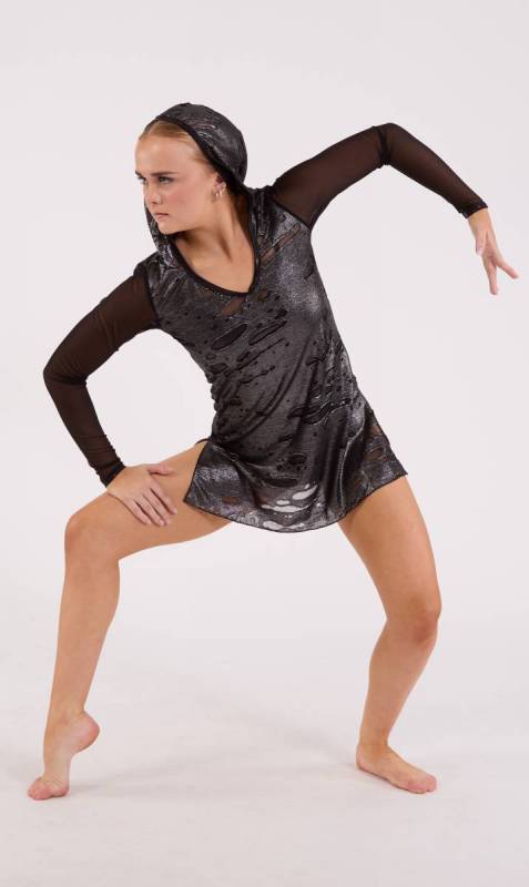 Mad max black + silver & mesh on sleeves CN