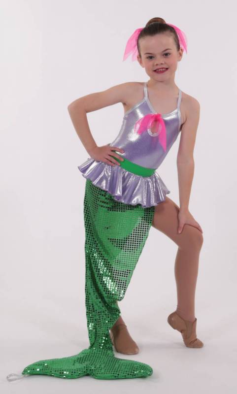 MERMAID  - Lilac Foil Lycra and sequin 