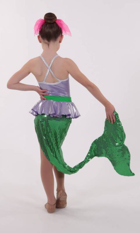 MERMAID  - Lilac Foil Lycra and sequin 