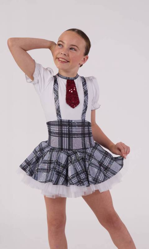 MATILDA + Hair Bows  photo - Sparkly Plaid spandex with white lycra