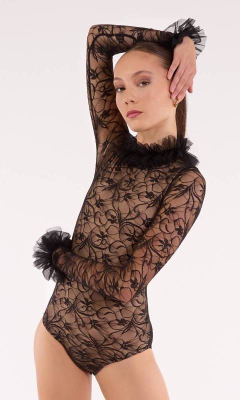 FRILL and LACE LEOTARD Dance Costume