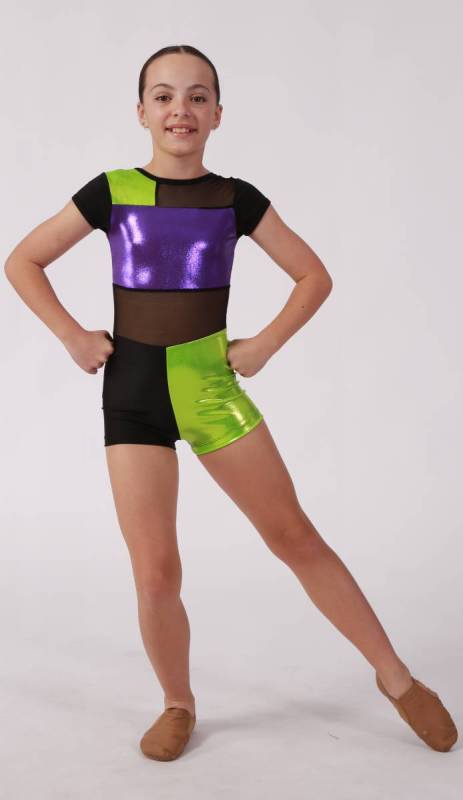 Neon Green, Purple & Black