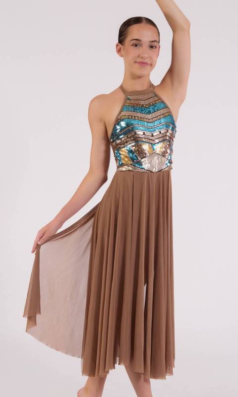 CAIRO - Brown Nylon + Brown Mesh + Cairo Sequin 