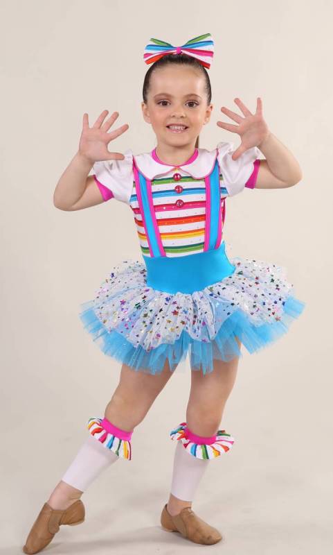 FUNKY DOLL + socks and hair bow Dance Costume