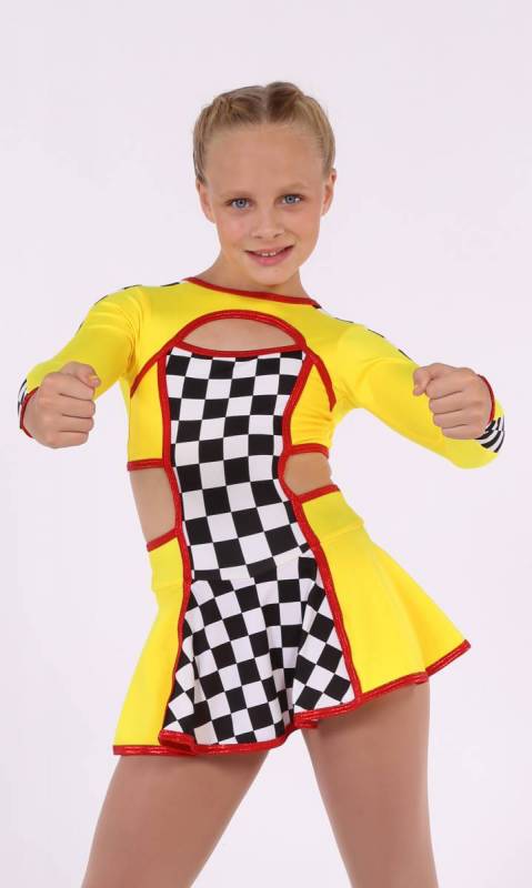 Yellow + Racing Check + Red