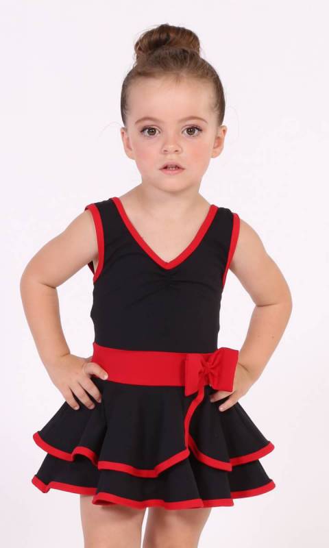 Rosey Posey Leo Dress  Dance Studio Uniform