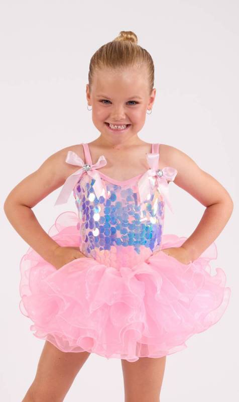 POWDER PUFF WITH HAIR BOW Dance Costume