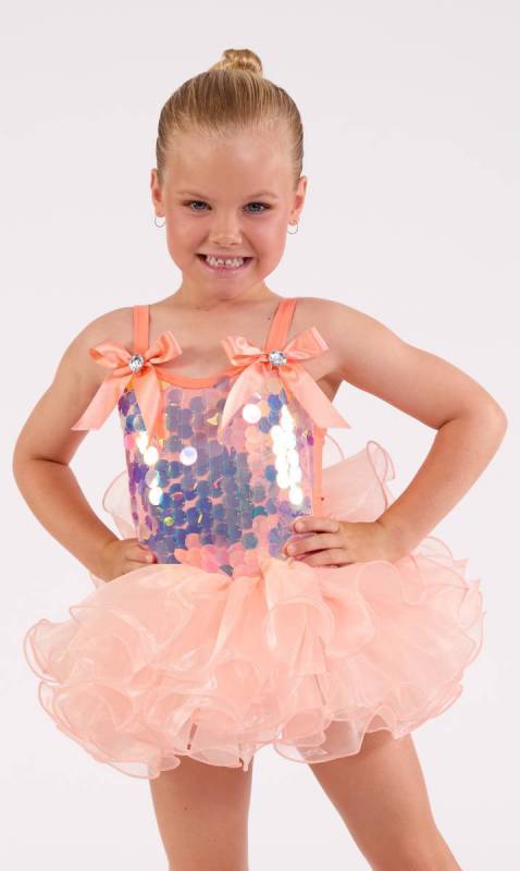 POWDER PUFF WITH HAIR BOW Dance Costume
