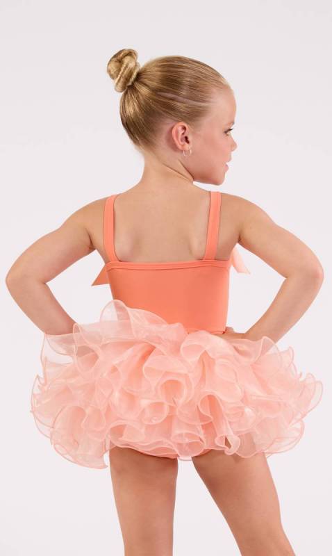 POWDER PUFF WITH HAIR BOW - Apricot