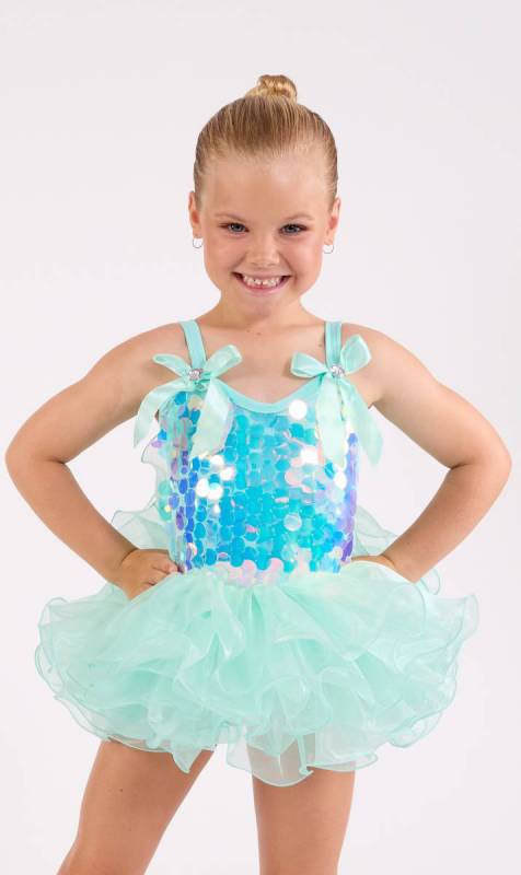 POWDER PUFF WITH HAIR BOW Dance Costume