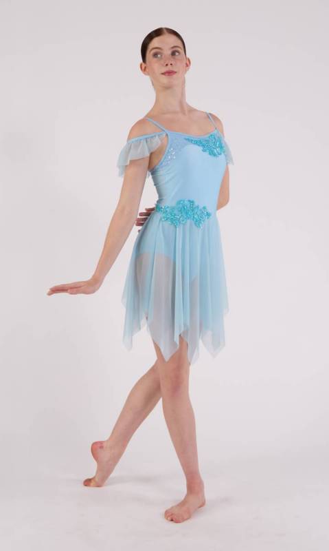 WHISPERS - lyrical dress - Soft blue 