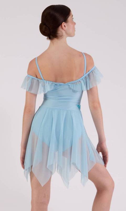 WHISPERS - lyrical dress - Soft blue 