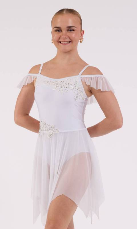 WHISPERS - lyrical dress - White