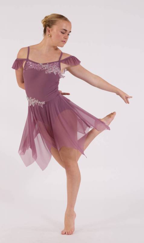 WHISPERS - lyrical dress - Dusty Mauve