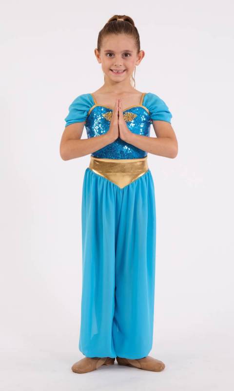 JASMINE - Arabian include gold Tiara - Aqua