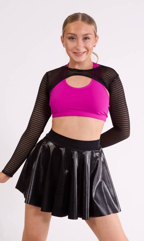 CROP MESH SHRUG  Dance Costume
