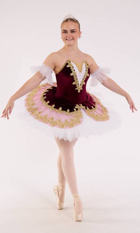 MILA Pancake Tutu + Arm Puffs Dance Costume