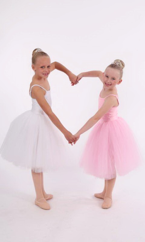 ROMANTIC TUTU - White lycra and white tulle