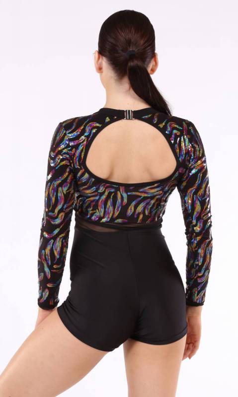 ONE DANCE  - Black and multi print and black