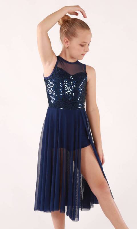 BETTER DAYS - Navy Blue Sequin Lace