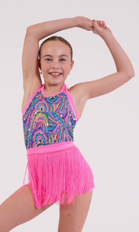 Psycedelic print and neon pink