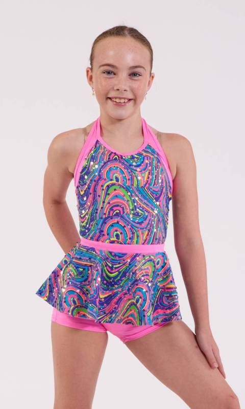 Psycedelic print and neon pink