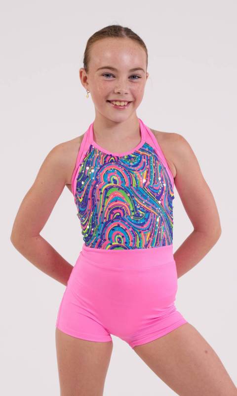 Psycedelic print and neon pink