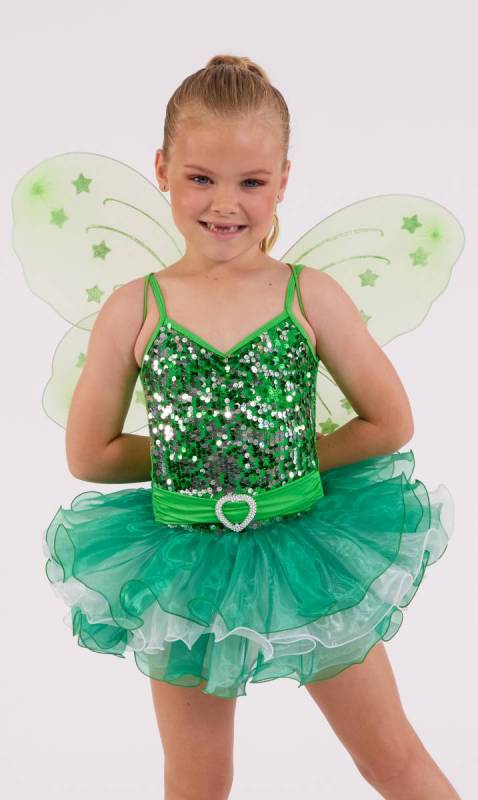 Green Silver and White