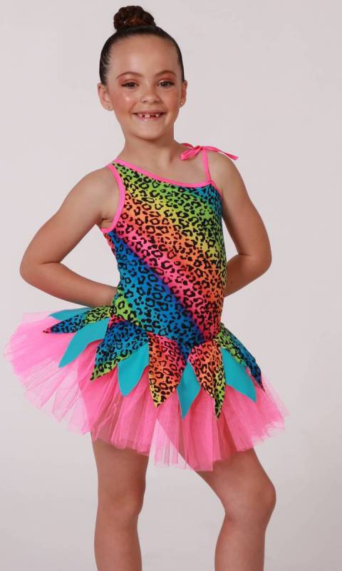 clearance Multi Leopard and pink and aqua- stripe opposite 776