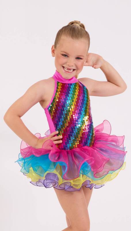 RAINBOW COLOURS  Dance Costume
