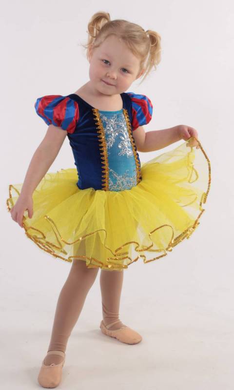 SNOW WHITE TUTU  - Yellow blue and red 