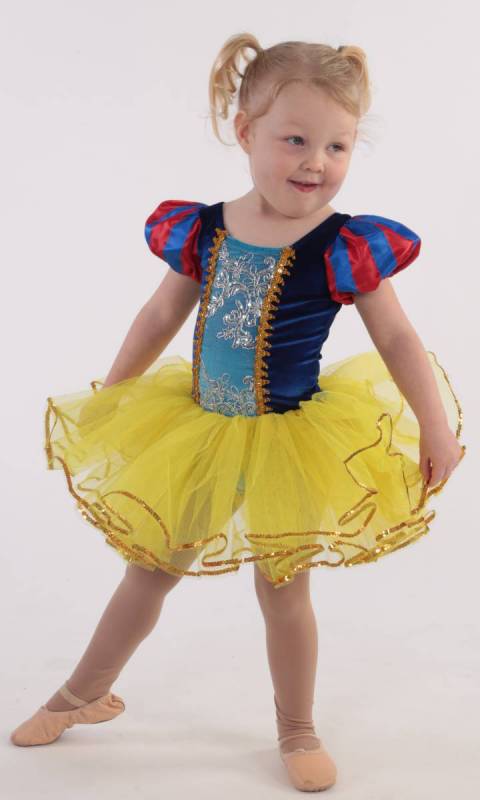 SNOW WHITE TUTU  - Yellow blue and red 