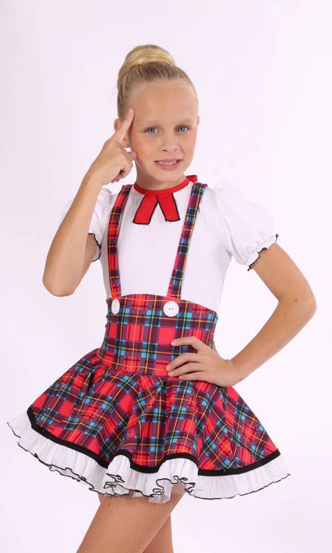 Back to school - Red and Blue tartan