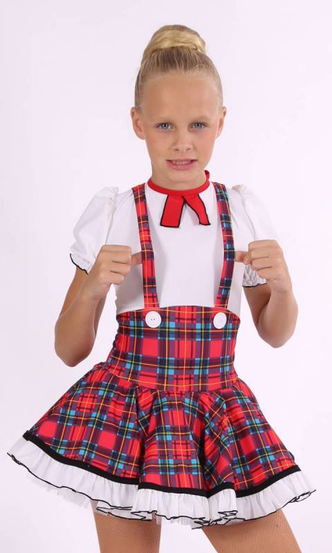 Back to school - Red and Blue tartan