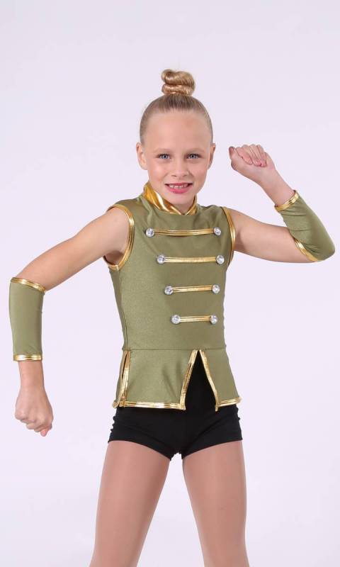 SEVEN NATION - top and armbands Dance Costume