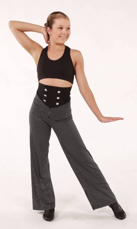 BELUGIA FOSSE PANTS - KCDC - Black/Silver Belugia Stripe + Black Nylon Lycra 