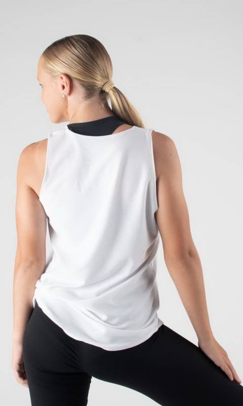 POLLY TANK - KCDC - White Jersey Rayon