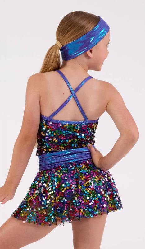 MULTI SEQUIN + PURPLE/AQUA FOG