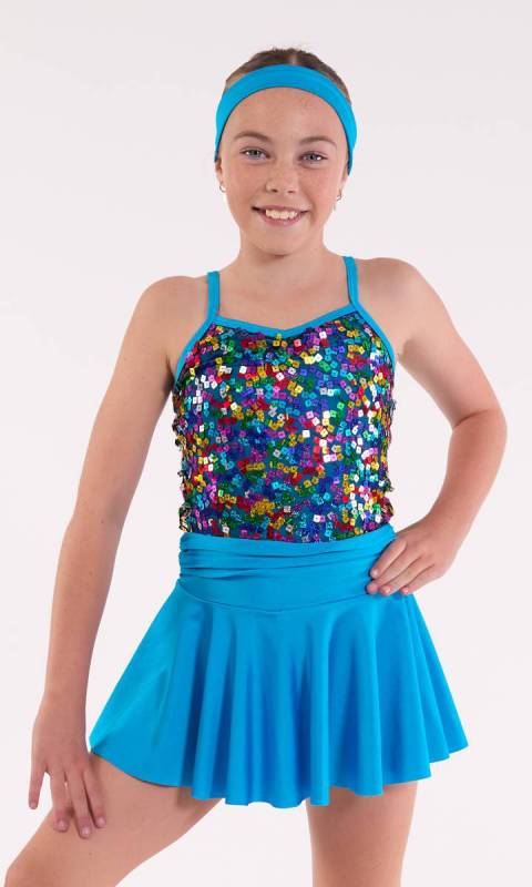 Electric Blue & Black Multi