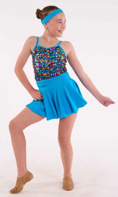 Electric Blue & Black Multi