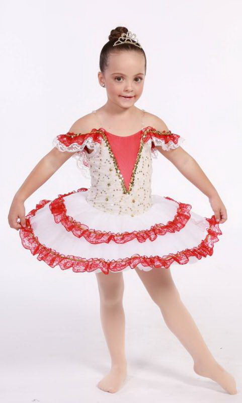 CATALINA - BUDGET TUTU - Cream and red