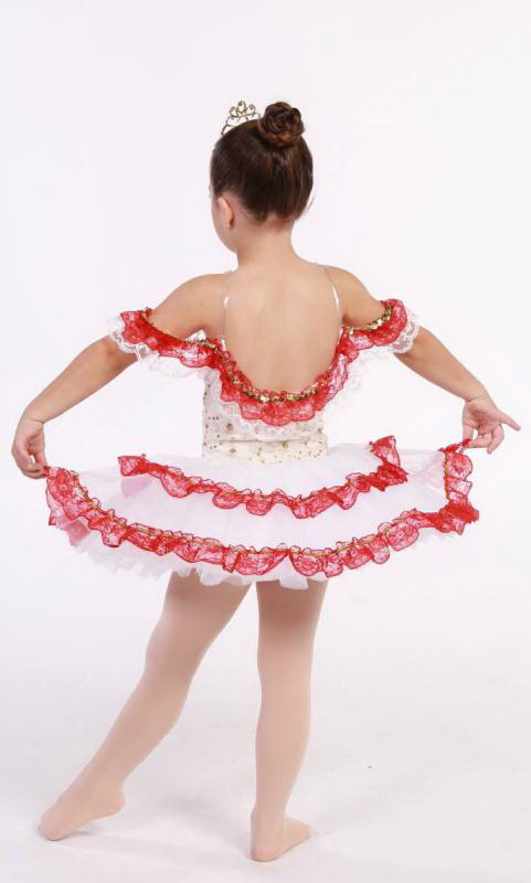 CATALINA - BUDGET TUTU - Cream and red