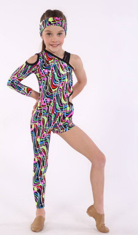 FREAK PARTY - unitard with headband Dance Costume