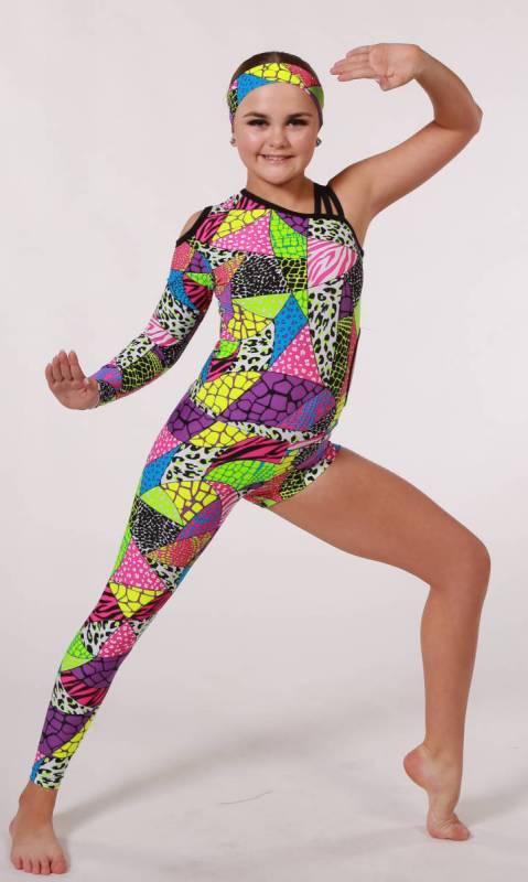 FREAK PARTY - unitard with headband Dance Costume