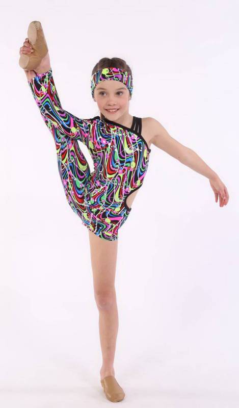 FREAK PARTY - unitard + Headband Dance Costume