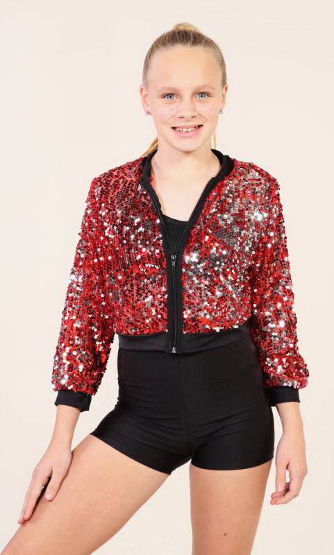 SEQUIN ZIP UP JACKET - ONLY Dance Costume