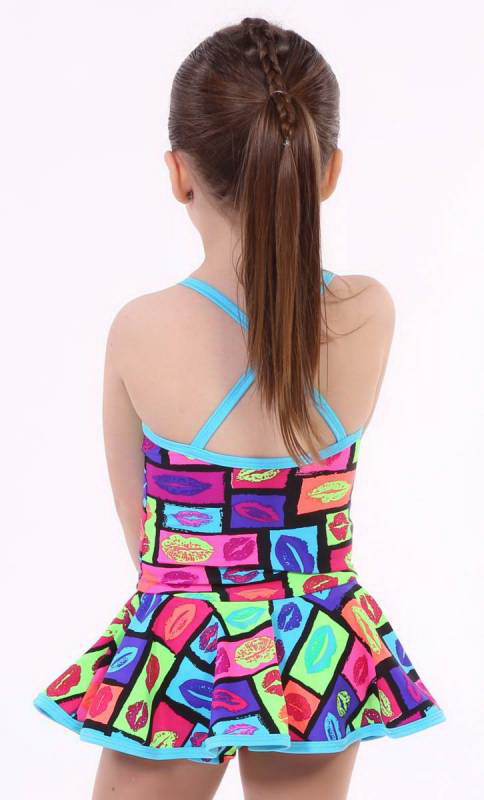 SKATER DRESS - PRINTS  - LIP PRINT