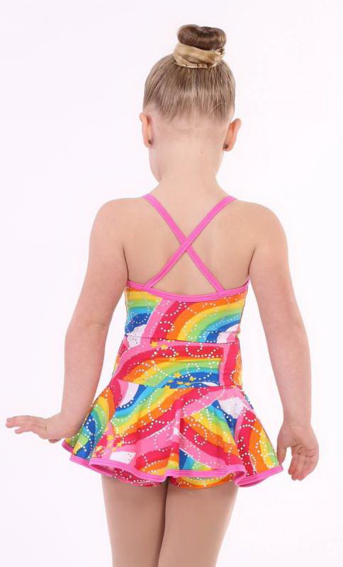 SKATER DRESS - PRINTS  - RAINBOW BRITE