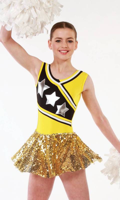 CHEER STAR  - Yellow Black and white 