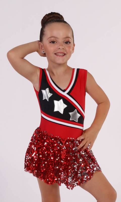 CHEER STAR  - Red Black and white